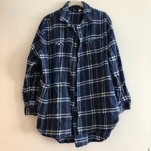BDG (Urban Outfitters) Blue Plaid Button Down